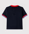 Camiseta de manga corta de algodón de bebé niño azul SMOKING