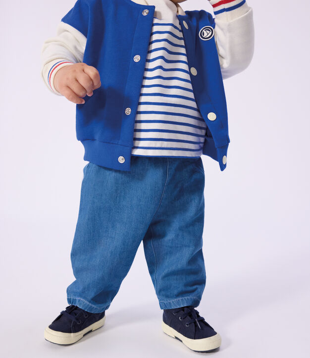 Pantal&oacute;n vaquero ligero para beb&eacute; azul