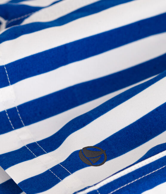Pantalón corto de baño para bebé blanco MARSHMALLOW/azul SURF