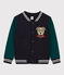 Chaqueta de béisbol de muletón de niño azul SMOKING/ PINEDE