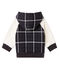 Sudadera con capucha de cuadros y sherpa de borreguillo para bebé niño negro CITY/blanco MULTICO CN