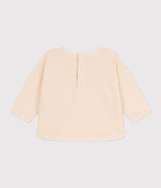 Sudadera de mulet&oacute;n de beb&eacute; crudo