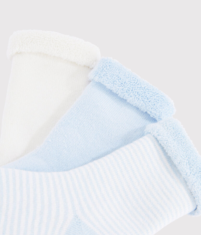 Tres calcetines de beb&eacute; de jersey variante 2