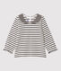 Blusa de algodón de bebé.