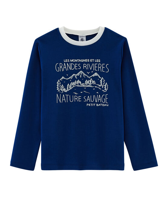 Camiseta de niño azul LIMOGES