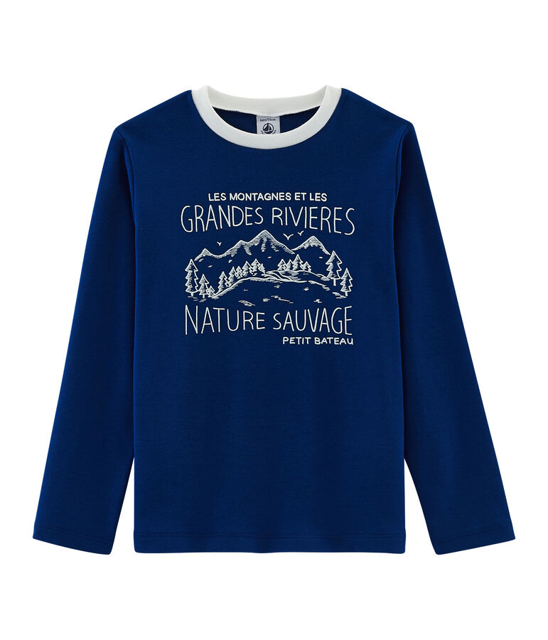 Camiseta de ni&ntilde;o azul LIMOGES