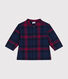 Camisa de franela a cuadros para bebé