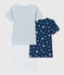 Juego de 3 camisetas de manga corta de algodón estrella para niño variante 1