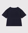 Camiseta LE BOXY de algodón para mujer azul SMOKING