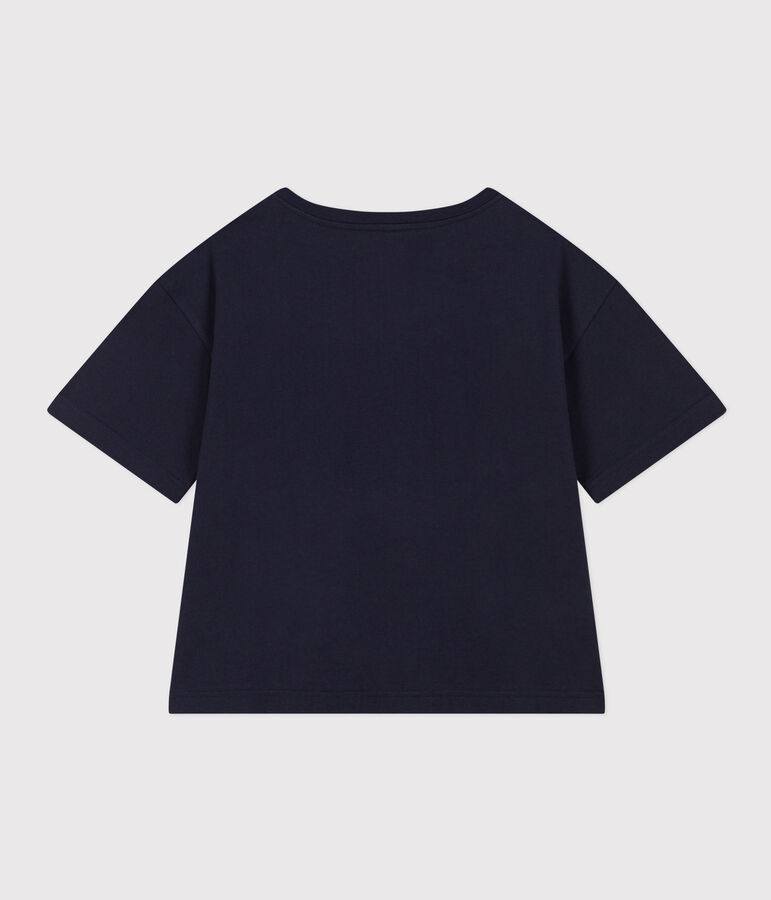 Camiseta LE BOXY de algod&oacute;n para mujer azul
