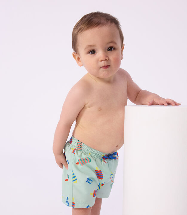 Ba&ntilde;ador con estampado de helados para beb&eacute; azul/multicolor