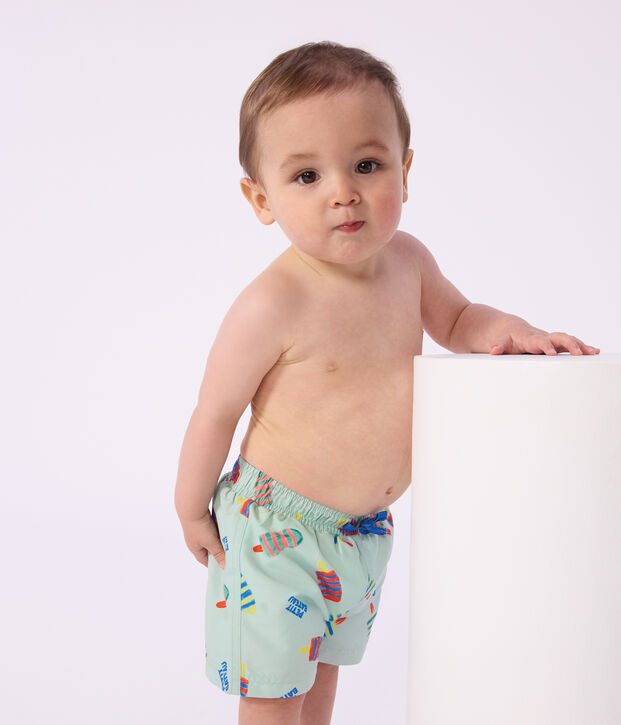 Ba&ntilde;ador con estampado de helados para beb&eacute; azul/multicolor