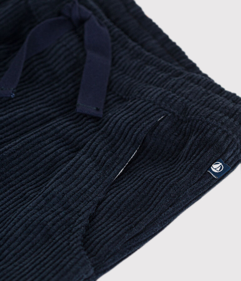 Pantal&oacute;n de pana de ni&ntilde;o azul