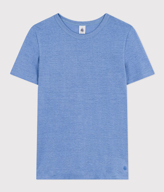 Camiseta, La Icónica de lino de mujer azul GAULOISE