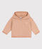 Sudadera con capucha para bebé beige VINTAGE
