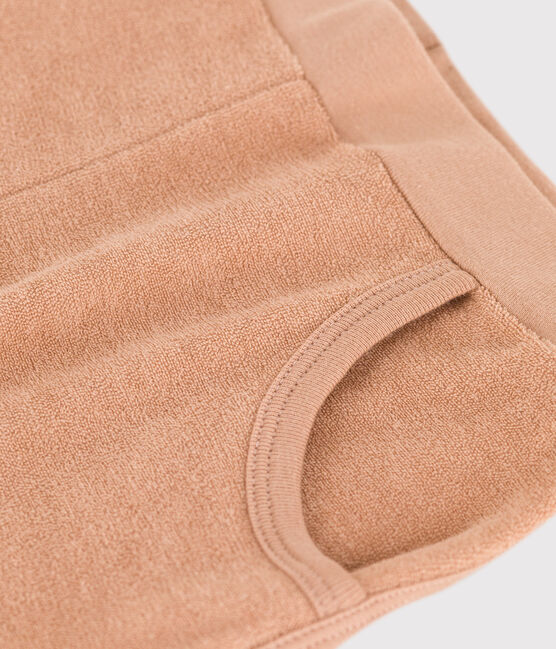 Shorts de rizo para niña beige VINTAGE