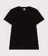 Camiseta LA RECTA de algodón con cuello de pico para mujer