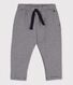 Pantalón de jersey grueso a rayas para bebé