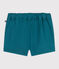 Shorts lisos de sarga para bebé verde DRAGONFLY