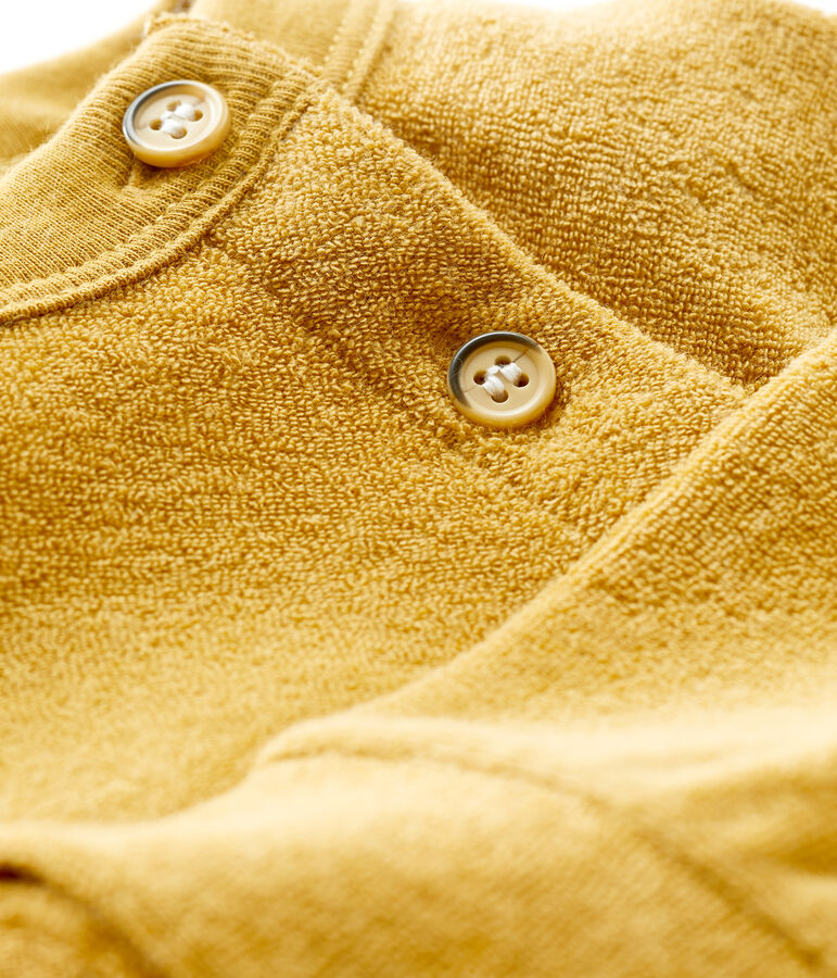 Sudadera de rizo de beb&eacute; amarillo