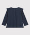 Blusa de algodón de bebé. azul SMOKING/blanco MARSHMALLOW