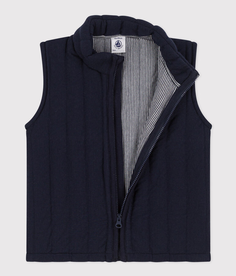 Chaleco de t&uacute;bico acolchado para beb&eacute; azul