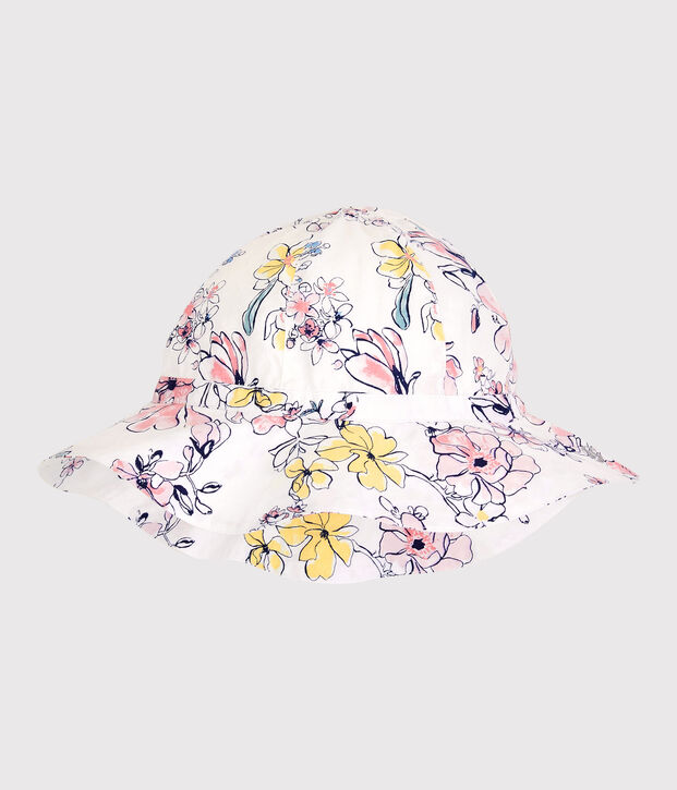 Capelina de popelina de ni&ntilde;a blanco/multicolor