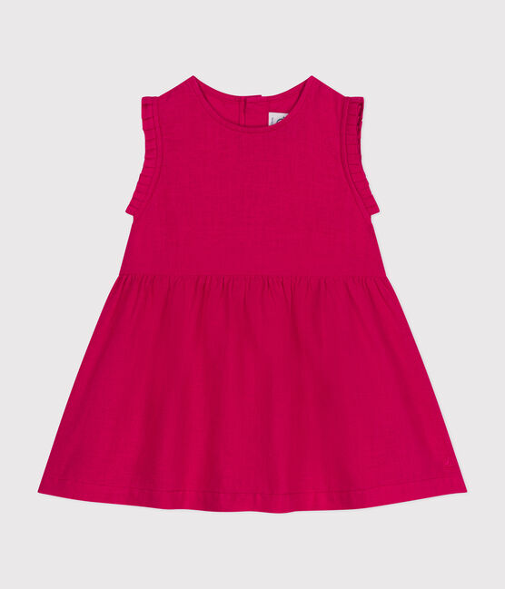 Vestido sin mangas de lino para bebé rosa DELHI
