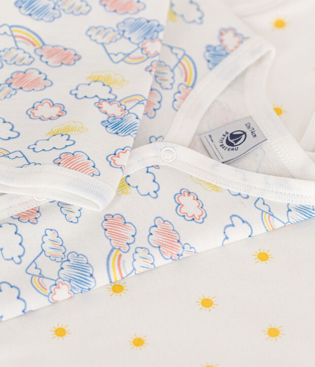 Juego de 2 pijamas de algod&oacute;n para beb&eacute; multicolor
