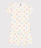 Pijama corto infantil de algodón con estampado de corazones blanco MARSHMALLOW/blanco MULTICO