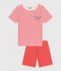 Pijama infantil corto de algodón