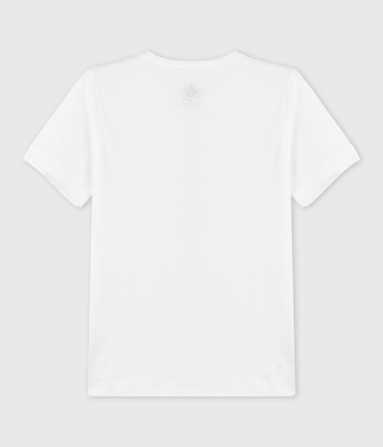 Camiseta de algodón Petit Bateau X La Samaritaine blanco ECUME