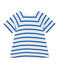 Camiseta bebé niña de manga cortos a rayas blanco MARSHMALLOW/azul PERSE