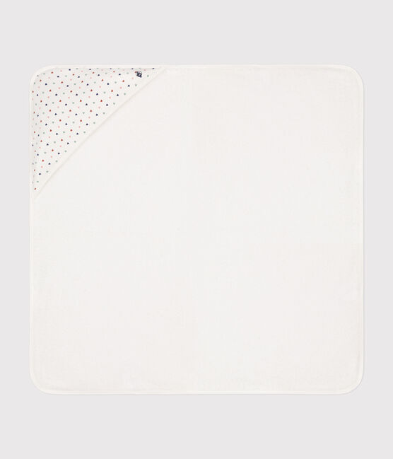 Capa de baño de algodón blanco MARSHMALLOW/blanco MULTICO