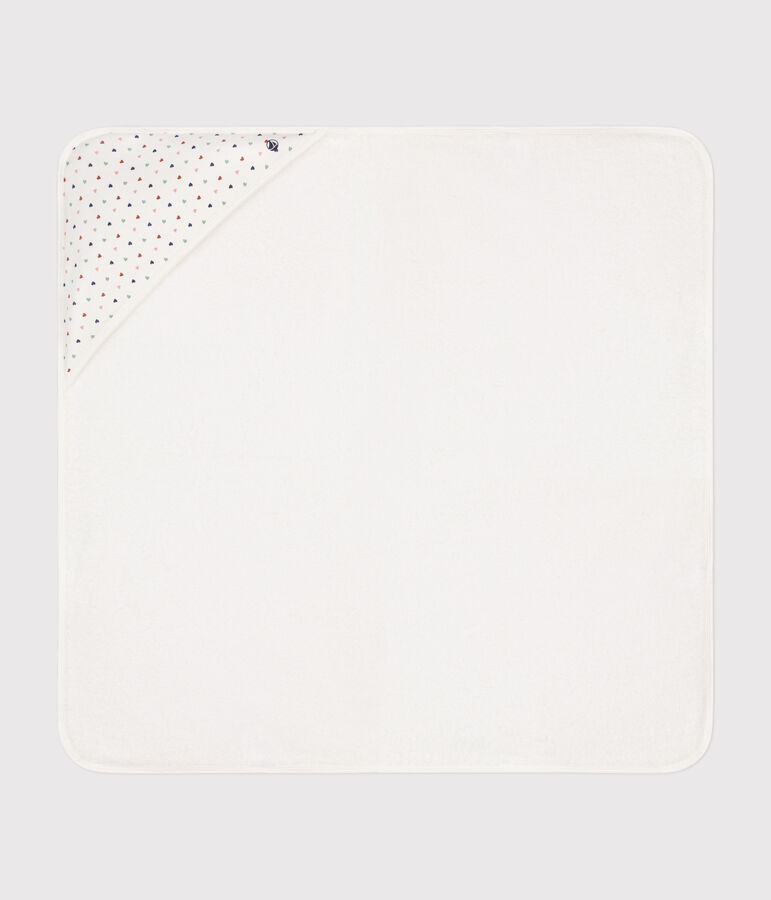 Capa de ba&ntilde;o de algod&oacute;n blanco MARSHMALLOW/blanco MULTICO