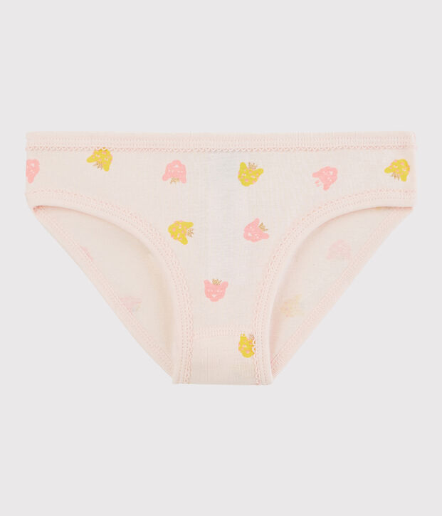 Braguita de ni&ntilde;a de algod&oacute;n rosa/multicolor