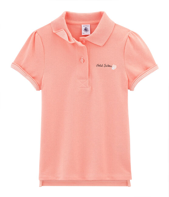 Polo manga corta infantil para niña ROSAKO