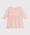 Vestido de túbico de manga larga para bebé rosa AVALANCHE/ ROSELINE