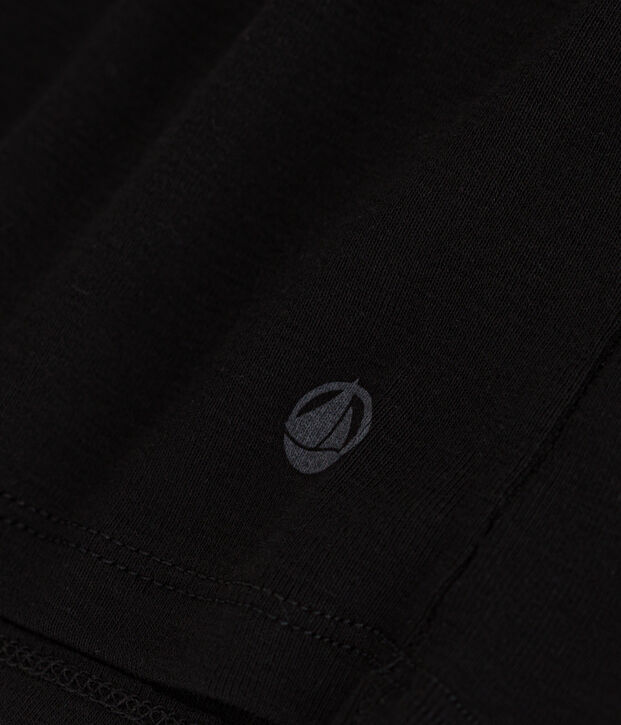 Camiseta L'ICONIQUE de algod&oacute;n de punto cocotte para mujer negro