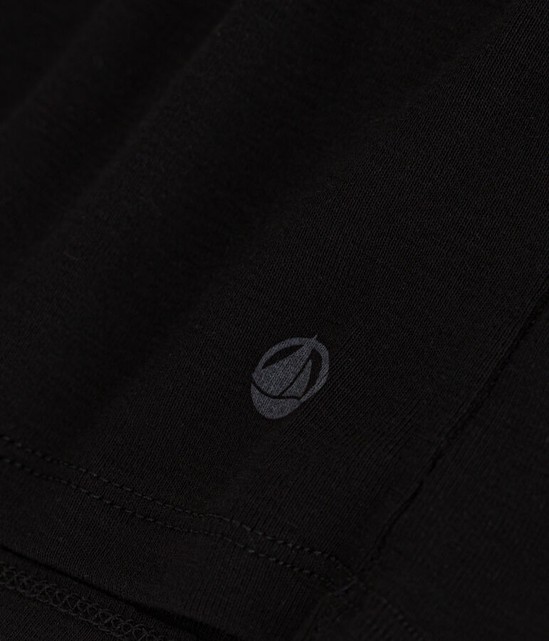 Camiseta L'ICONIQUE de algod&oacute;n de punto cocotte para mujer negro