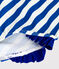 Bañador con volantes y estampado de rayas para bebé azul SURF/blanco MARSHMALLOW