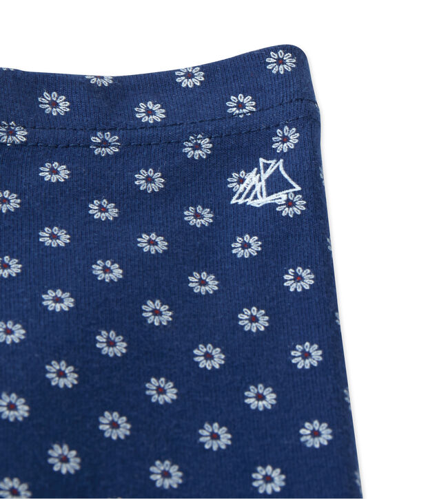 Legging para beb&eacute; ni&ntilde;a estampado azul/multicolor