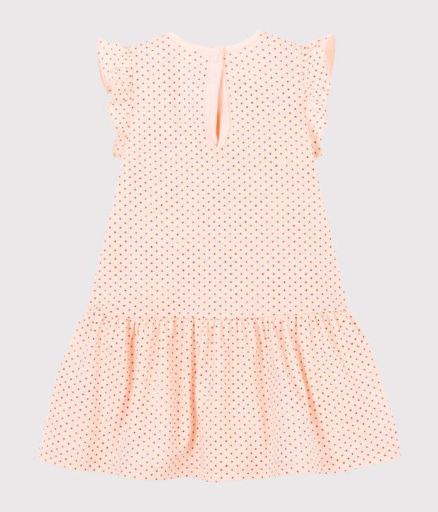 Vestido sin mangas para beb&eacute; ni&ntilde;a de punto rosa/rosa