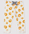 Pantalón de muletón para bebé niño blanco MARSHMALLOW/amarillo BOUDOR