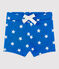 Short bebé niño estampado azul PERSE/blanco MARSHMALLOW
