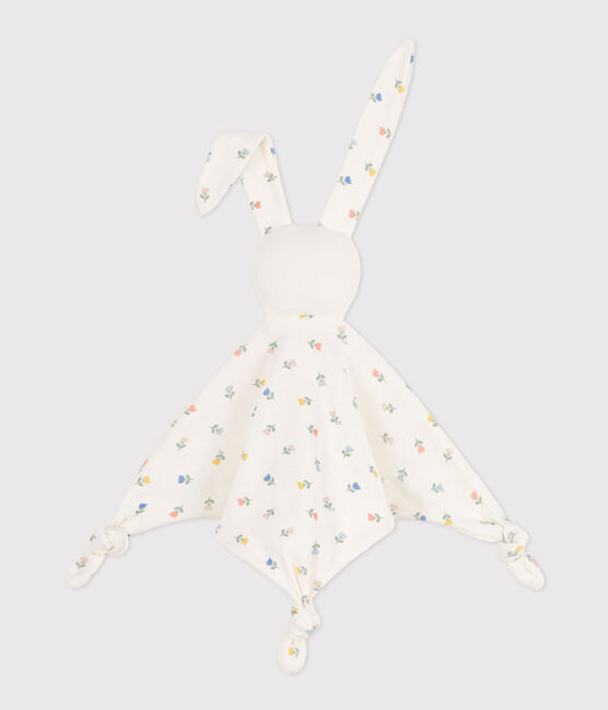 Doudou de algodón con flores blanco MARSHMALLOW/blanco MULTICO