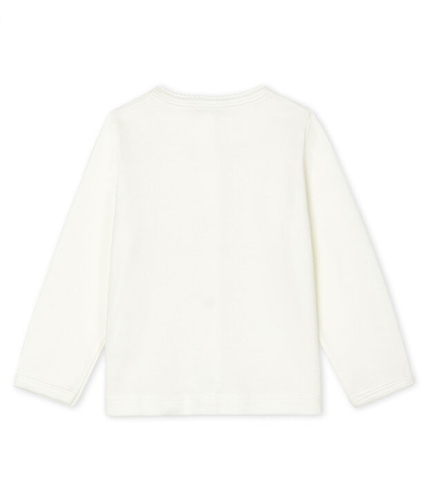 C&aacute;rdigan ligero para beb&eacute; ni&ntilde;a blanco