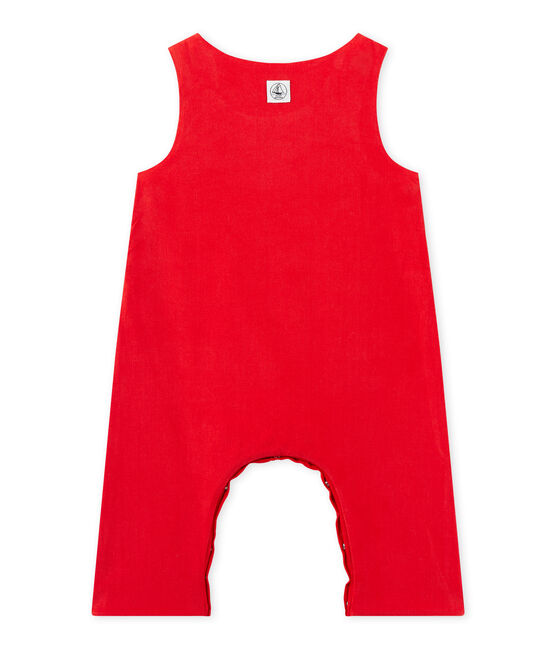 Peto de terciopelo para bebé niño rojo FROUFROU
