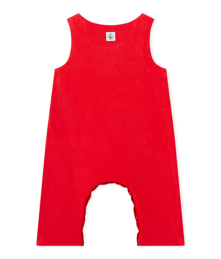 Peto de terciopelo para beb&eacute; ni&ntilde;o rojo
