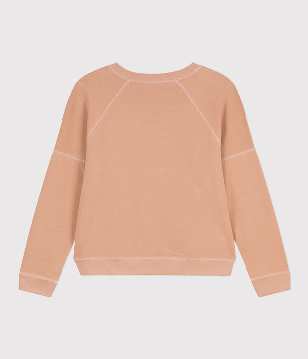 Sudadera de algod&oacute;n para mujer beige